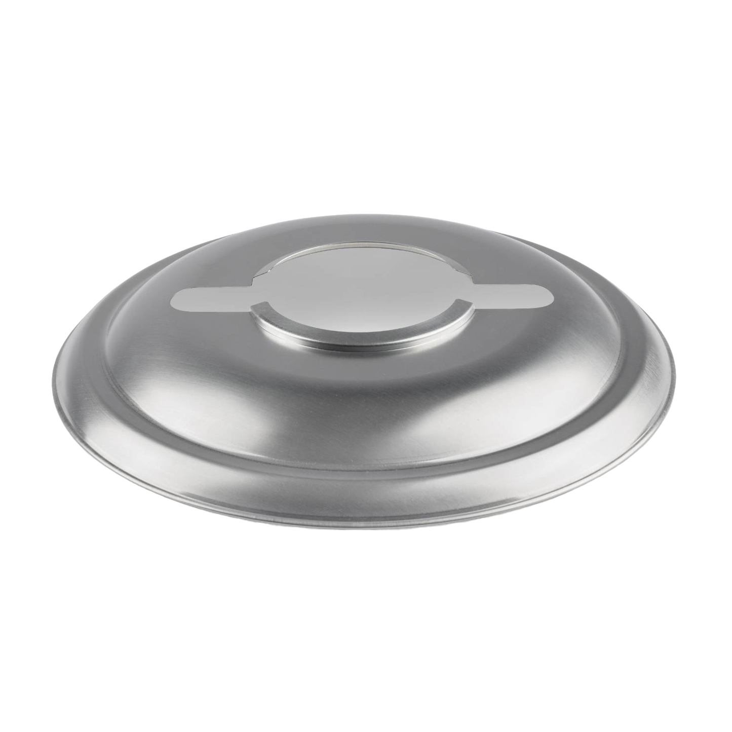 Handcrafted steel reflector shade with a smooth finish, designed for directing light downward and reducing glare for lanterns, featured in Lamps & Lighting and Emergency Supplies collections.