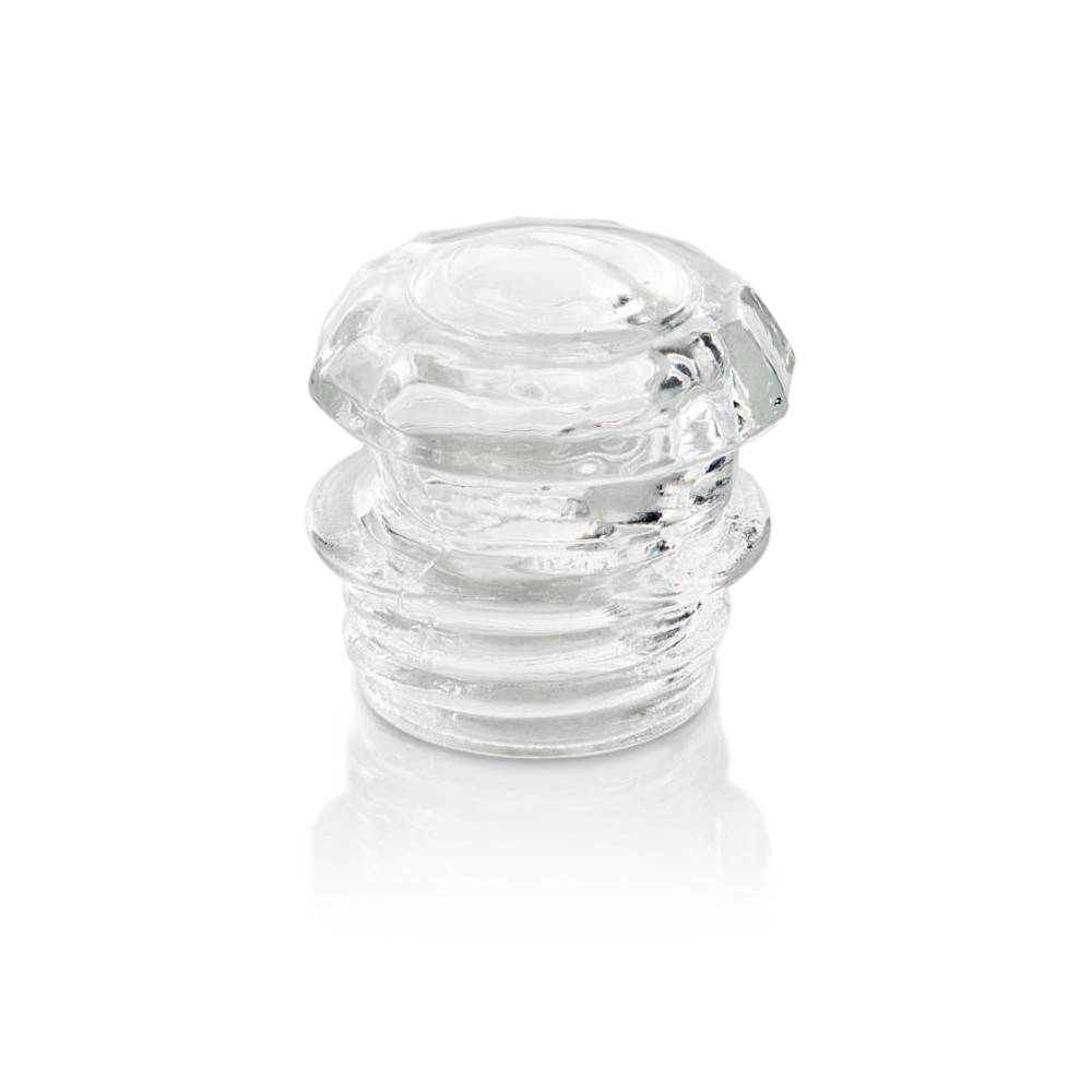 Clear glass knob designed for secure grip and enhanced visibility on Petromax stainless steel percolator, suitable for Farm, Garden & Tool, Kitchen & Food, Camping, and Brewing Coffee and Tea collections.