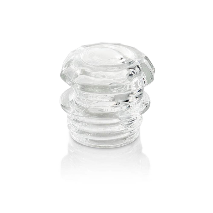 Clear glass knob designed for secure grip and enhanced visibility on Petromax stainless steel percolator, suitable for Farm, Garden & Tool, Kitchen & Food, Camping, and Brewing Coffee and Tea collections.