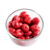 Clear glass bowl filled with smooth, red chocolate cherry candies, handcrafted and made in USA, featured in Kitchen & Food, Snacks and Sweets, Candy, USA Made, Best Sellers, and Promo Eligible collections.