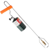 Handheld garden torch with lightweight nickel-plated steel and brass burner, featuring an orange grip, designed for effective weed control and lawncare in farm and garden tool collections.
