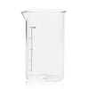 Clear glass beaker with measurement markings and a small spout, designed as a dishwasher-safe replacement for 5-cup French press; part of Kitchen & Food, Brewing Coffee and Tea, Best Sellers, and Promo Eligible collections.