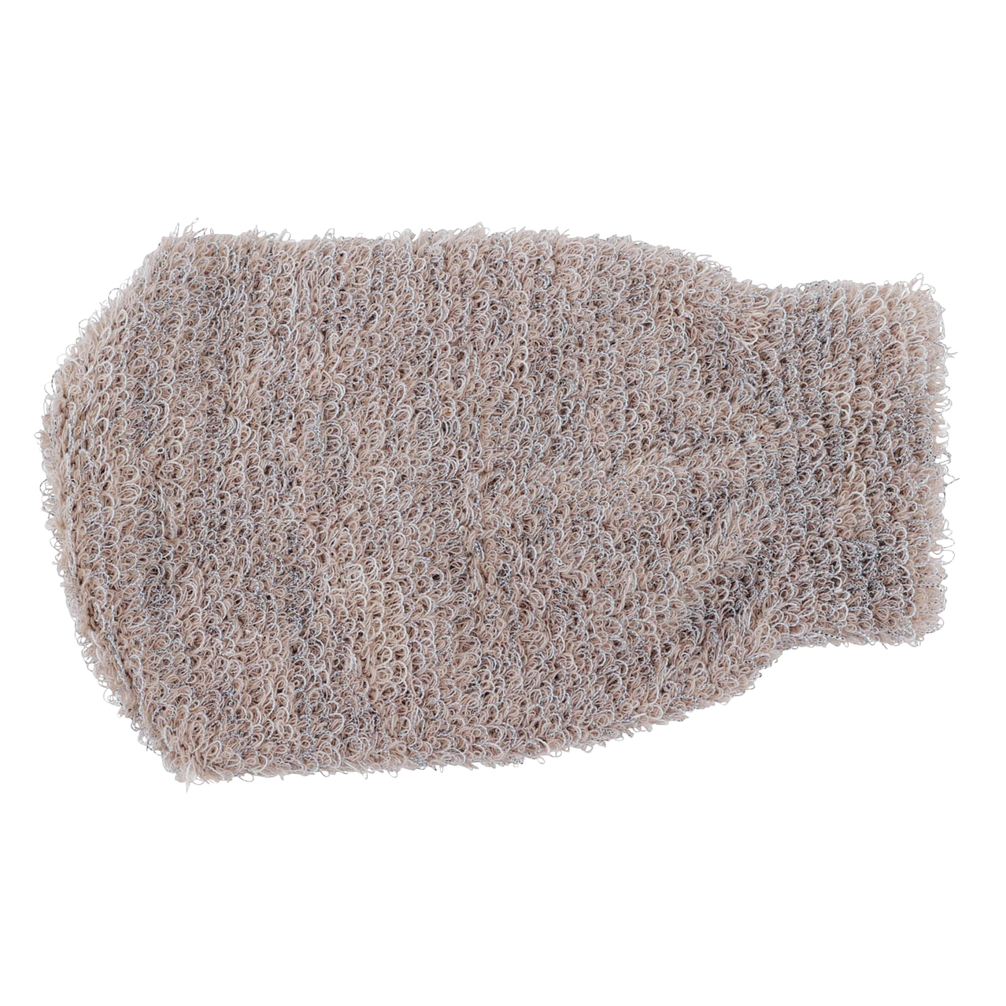 Handcrafted soft exfoliating massage glove made from a horsehair and cotton blend, designed for gentle skin stimulation and circulation in Health & Wellness, Grooming, and Best Sellers collections.