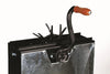 Handcrafted metal pump with wooden handle and rotating wheel, designed for efficient water flow, ideal for Appliances, Water Pumps, Shallow Well Pumps, and Best Sellers collections.