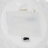 Close-up view of the battery compartment and on/off switch on a clear acrylic Christmas tree base, designed for indoor holiday decor in Home & Decor and Holiday collections.