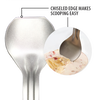 Sturdy stainless steel ice cream scoop with a chiseled edge for effortless scooping of hard ice cream, handcrafted in the USA, ideal for Kitchen & Food and Specialty Equipment collections.