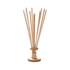 Handcrafted wooden drying rack with multiple vertical rods and circular base, designed for drying plastic bags and bottles, ideal for Kitchen & Food, Kitchen Gadgets, Accessories, and Best Sellers collections.