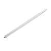 Flexible white bristle brush with spirally wound design for effective lint removal in upper dryer traps, handcrafted and made in USA, ideal for household cleaning and home decor.