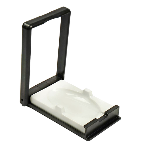 Plastic frame with a white porcelain rest designed to hold cooking spoons or flipped up to support pot lids, featured in Kitchen & Food, Kitchen Gadgets, and Kitchen Accessories collections.