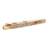 Partially unwrapped beige beeswax food wrap roll with natural patterns, presented in eco-friendly packaging, handcrafted in the USA, ideal for Kitchen & Food, Storage and Serving collections.