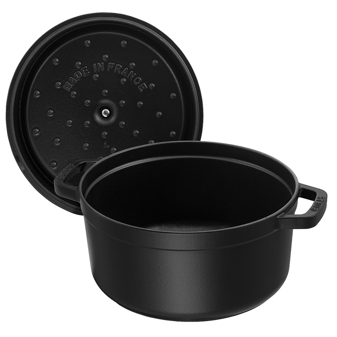 STAUB Round Cast Iron Dutch Oven – 4 Qt