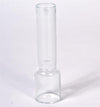 Clear glass replacement chimney with a smooth cylindrical shape, designed for use with gimbaled berth lamps, featured in lamps and lighting, parts and accessories collections.