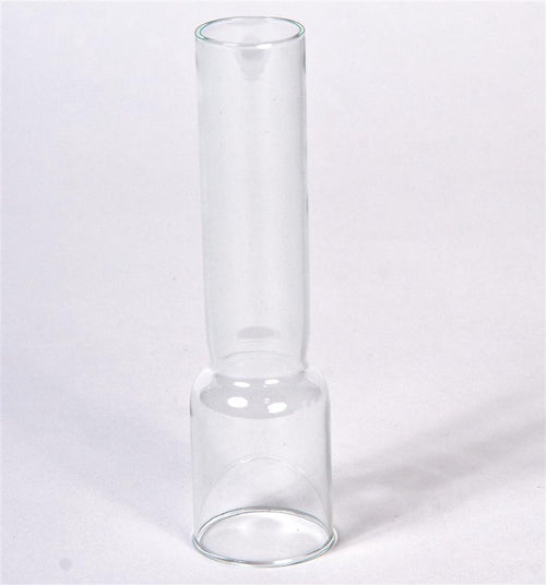 Clear glass replacement chimney with a smooth cylindrical shape, designed for use with gimbaled berth lamps, featured in lamps and lighting, parts and accessories collections.
