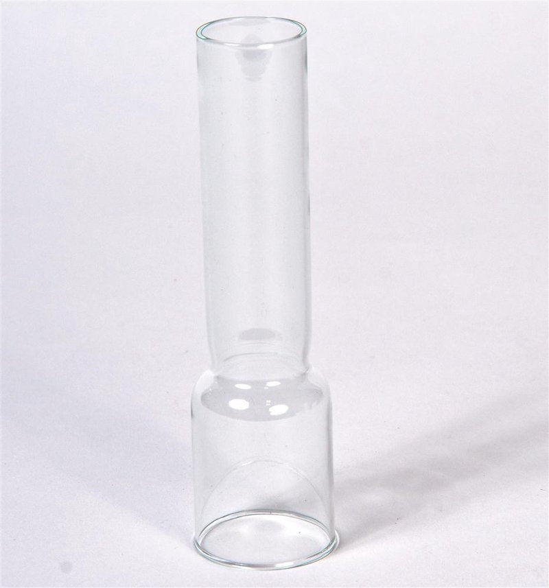 Clear glass replacement chimney with a smooth cylindrical shape, designed for use with gimbaled berth lamps, featured in lamps and lighting, parts and accessories collections.