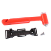 Bright orange emergency hammer with pointed metal tip and black mounting bracket, designed for vehicle escape, featured in Farm, Garden & Tool, Emergency Supplies, and Best Sellers collections.