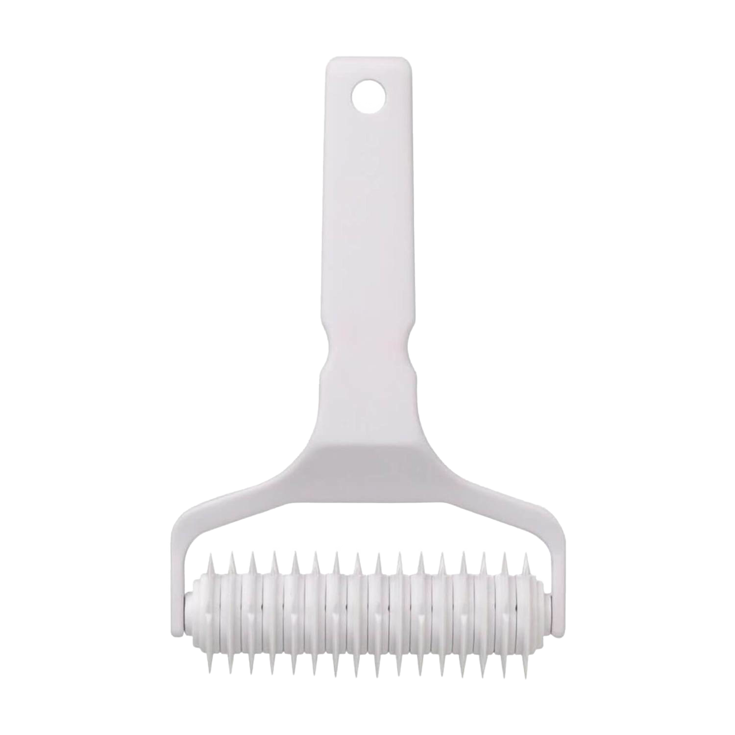 White heavy-duty plastic lattice cutter with evenly spaced blades and a hole in the handle for hanging, ideal for Kitchen & Food, Baking Supplies, and Cooking and Baking Helpers collections.