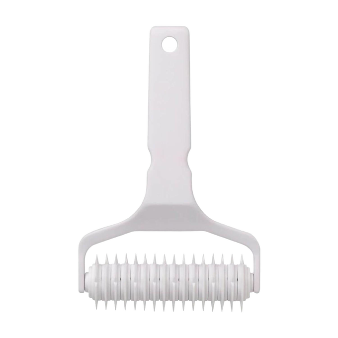 White heavy-duty plastic lattice cutter with evenly spaced blades and a hole in the handle for hanging, ideal for Kitchen & Food, Baking Supplies, and Cooking and Baking Helpers collections.