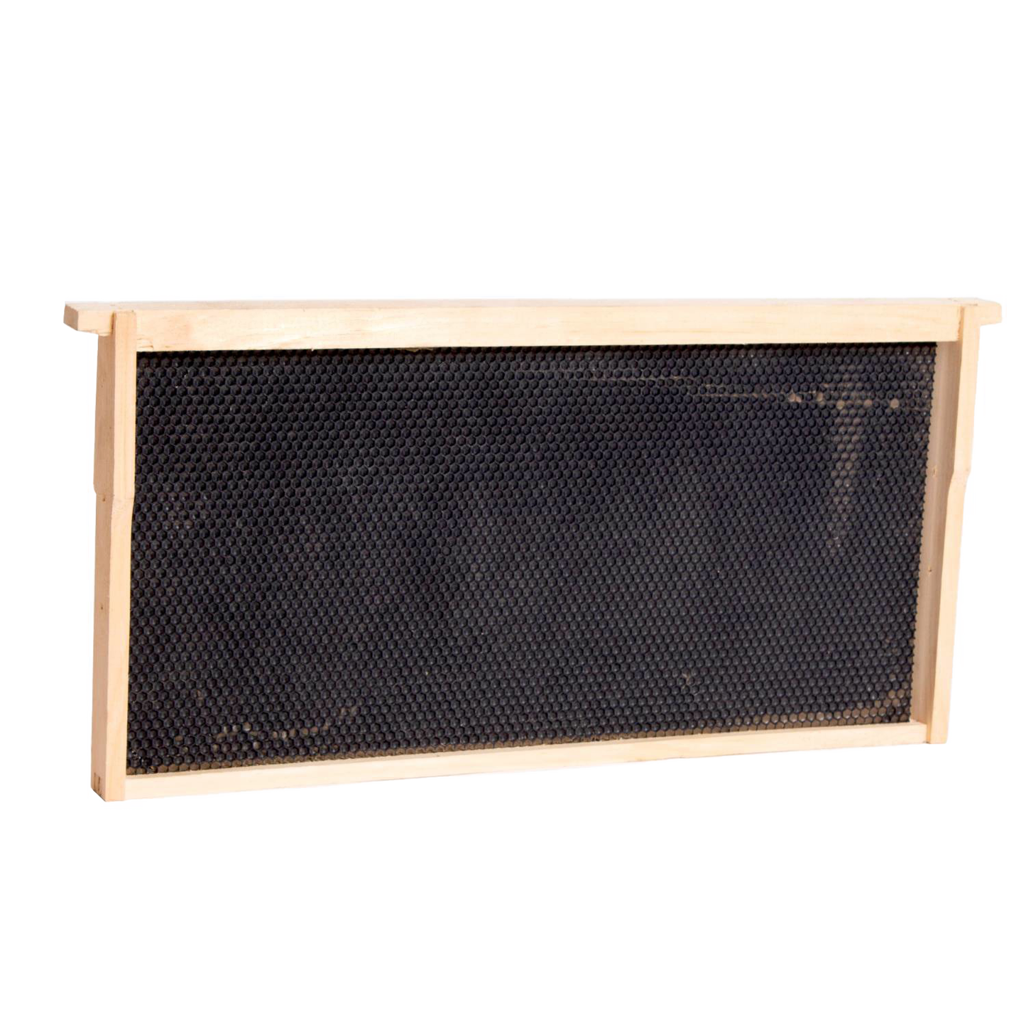 Handcrafted Amish made deep wood bee frame featuring a sturdy heavy waxed plastic foundation, compatible with 5, 8, and 10-frame hives, part of USA Made Farm, Garden & Tool collections.