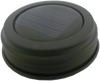Rustic brown solar-powered jar lid with integrated solar panel for eco-friendly garden and patio lighting, ideal for Home & Decor and Best Sellers collections.