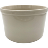 Cream-colored stoneware crock with smooth finish and rounded rim, handcrafted in the USA, ideal for kitchen storage, food preservation, and fermenting, featured in Best Sellers collection.
