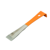 Orange-handled beekeeping tool with angled metal scraper and nail-pulling hole, designed for hive frame prying and wax removal, featured in Farm, Garden & Tool and Beekeeping Supplies collections.