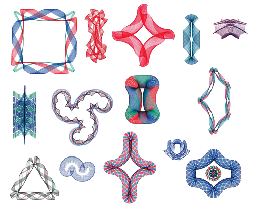 Intricate handcrafted geometric designs in vibrant red, blue, and green tones, showcasing unique pattern shapes ideal for children's toys, arts and crafts, and best seller collections.