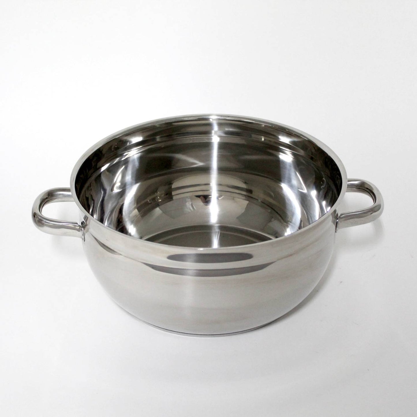 Polished stainless steel 11 qt cookware pot with side handles, suitable for stovetop use, featured in Kitchen & Food, Juicers and Steamers, Best Sellers, and Promo Eligible collections.