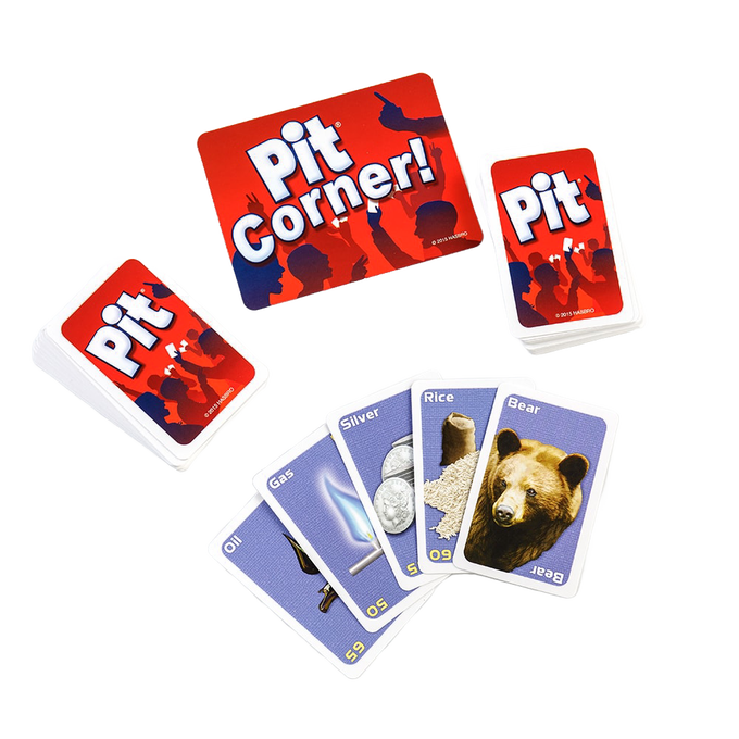 Set of playing cards from a lively trading card game featuring colorful resource illustrations including oil, gas, silver, rice, and a bear, designed for Toys, Books & Games, Table and Board Games, and Best Sellers collections.