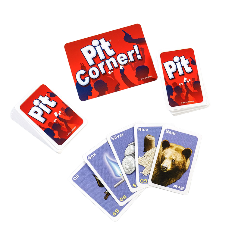 Set of playing cards from a lively trading card game featuring colorful resource illustrations including oil, gas, silver, rice, and a bear, designed for Toys, Books & Games, Table and Board Games, and Best Sellers collections.
