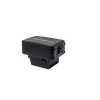 Compact black power inverter with one standard 110V outlet and USB ports, designed for convenient portable energy in farm, garden, emergency supplies, and homesteading use.