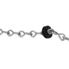 Pre-galvanized steel water pump chain with open 2-inch links and black spacer, handcrafted for durability in Appliances, Water Pumps, and Pump Parts and Tools collections.
