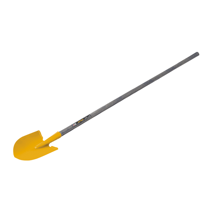 Child-sized durable shovel with a yellow metal blade and long sturdy handle, designed for real gardening tasks by children aged 6 and up in Outdoor Play and Children's Toys collections.