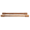 Set of two handcrafted 24-inch acacia wood rolling pins with fixed handles for precise dough rolling, ideal for Kitchen & Food, Cookware, Baking Supplies, Best Sellers, and Promo Eligible collections.