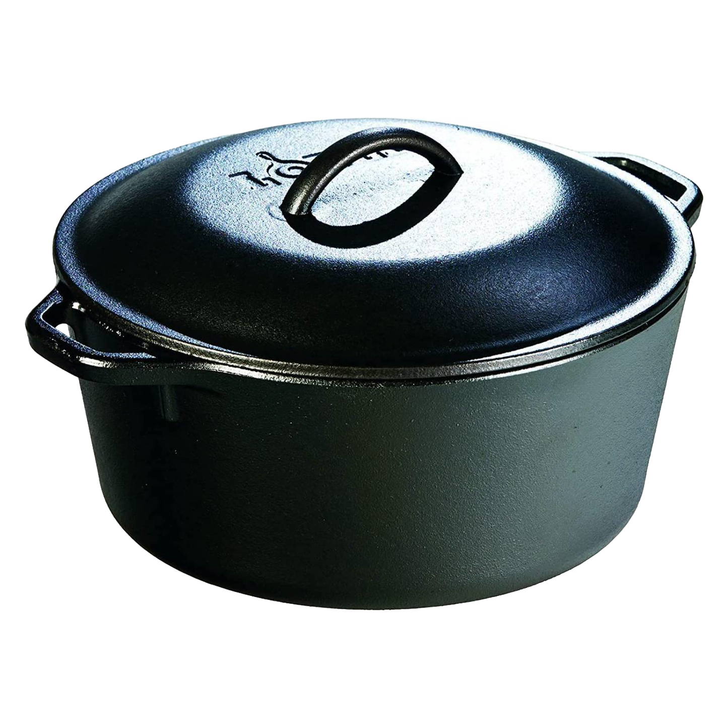 Heavy-duty cast iron Dutch oven with a fitted lid, handcrafted in USA for long-lasting durability, perfect for slow-cooked meals; ideal for Kitchen & Food, Cookware, Cast Iron collections.