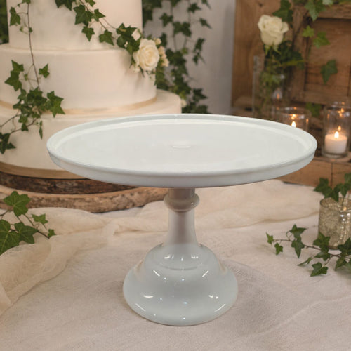 Glass Pedestal Cake Stand - 10"