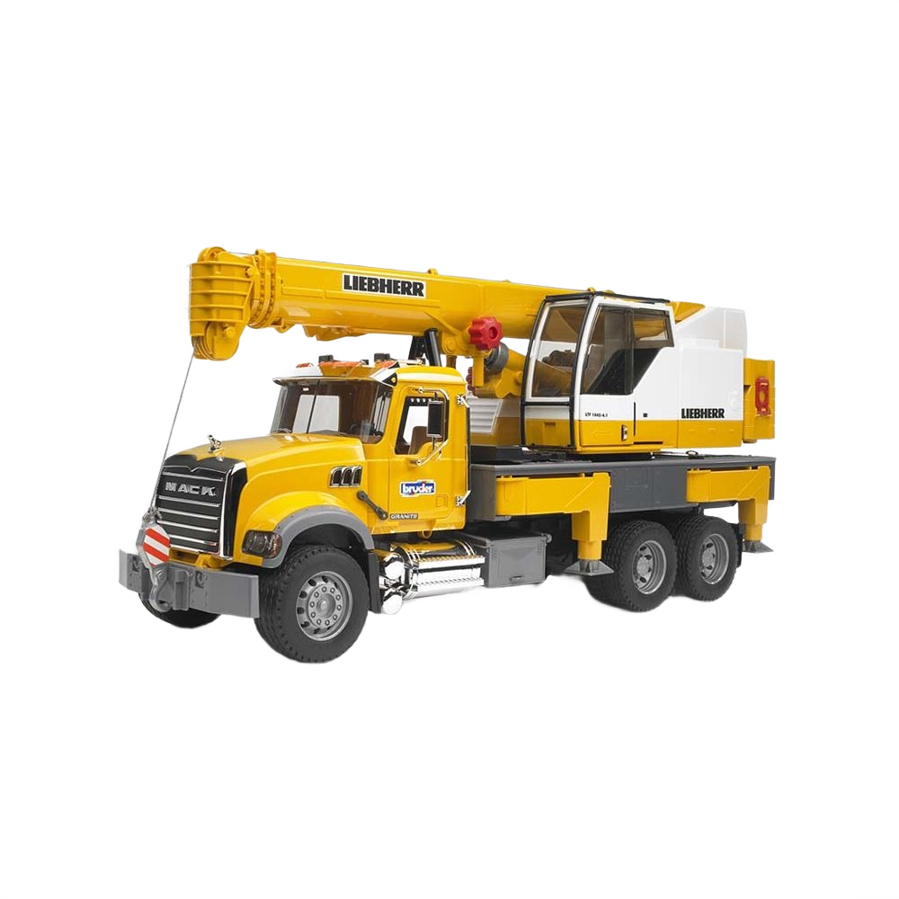 Bruder Toys MACK Granite Liebherr Crane Truck - 1:16 Scale