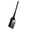 Ergonomic steel ash shovel with a wide scoop designed for efficient ash removal, handcrafted in USA, suitable for hearth cleaning and featured in Stoves and Hearth Accessories collections.