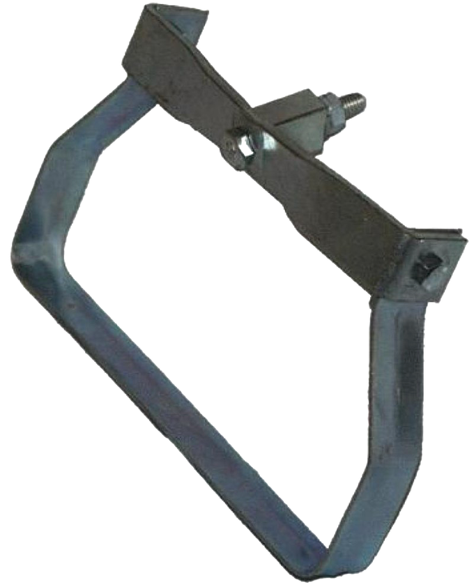 Durable slicing hoe attachment made from tough steel with mounting hardware, designed to fit a high-wheel cultivator, ideal for Farm, Garden & Tool and Digging and Cultivating collections.