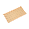 Handcrafted deep wooden bee frame with wired natural beeswax foundation, Amish made in USA, suitable for 5-, 8-, and 10-frame hives in beekeeping and farm collections.