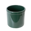 Deep green stoneware crock with a smooth, lead-free food-safe glaze, handcrafted in USA for kitchen use, fermenting, and food preservation, featured in Kitchen & Food, Food Preservation, and USA Made collections.
