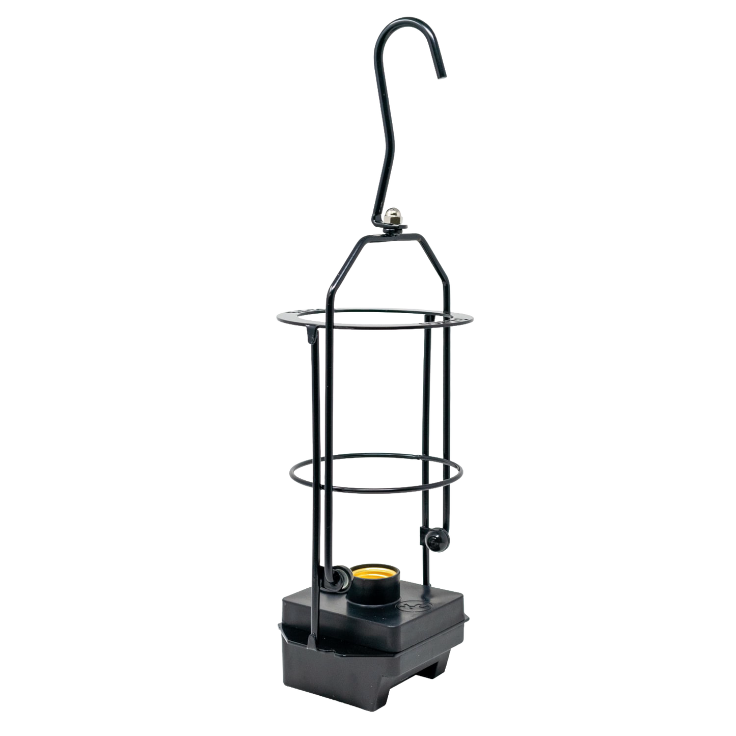 Portable hanging LED light with a push rocker switch, compatible with Milwaukee or DeWalt batteries, ideal for versatile bright lighting, featured in Lamps & Lighting and Best Sellers collections.
