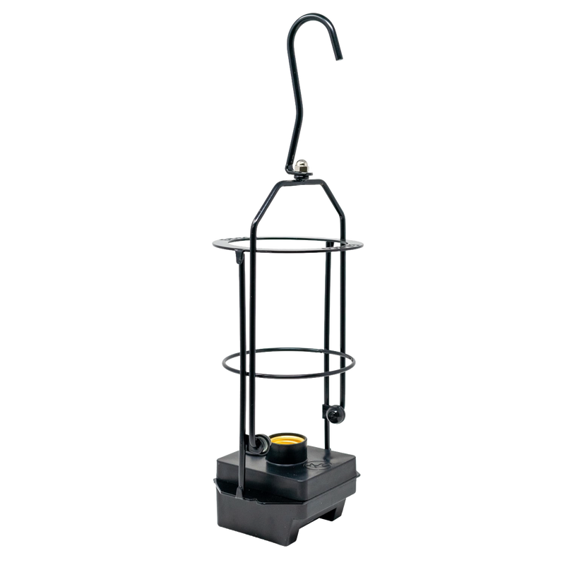 Portable hanging LED light with a push rocker switch, compatible with Milwaukee or DeWalt batteries, ideal for versatile bright lighting, featured in Lamps & Lighting and Best Sellers collections.