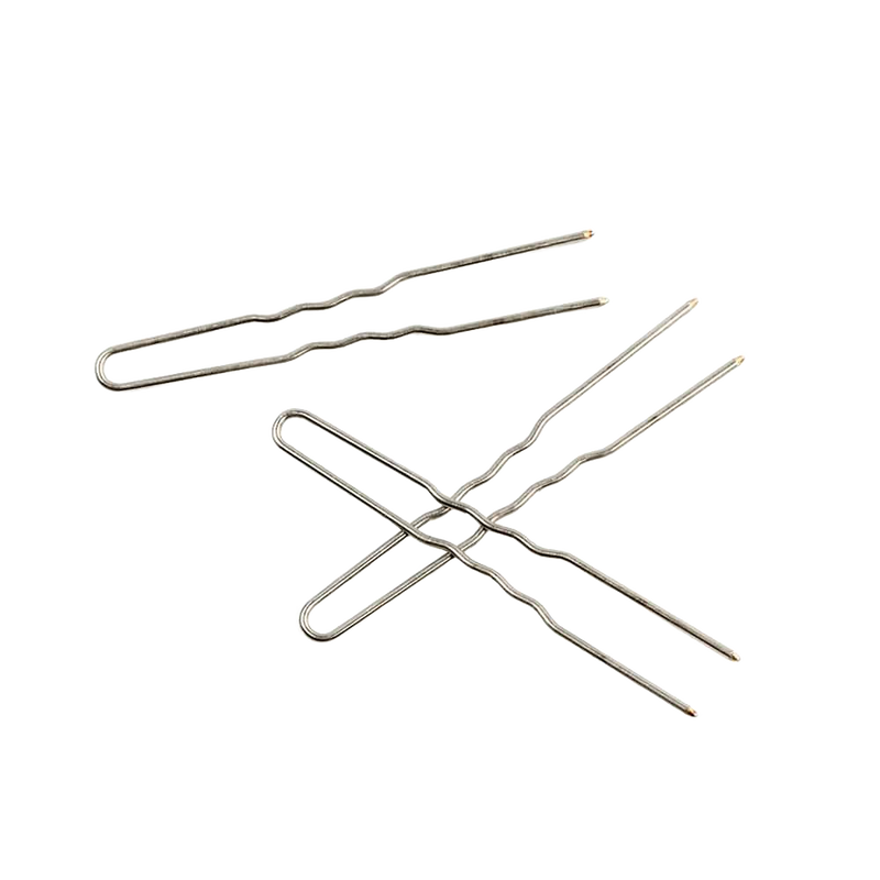 Handcrafted stainless steel hair pins measuring 3 inches, Amish made in USA for a strong, snag-free hold, featured in Health & Wellness, Clothing and Accessories, and Best Sellers collections.