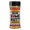Container of Rub Some Butt Carolina Style BBQ Seasoning, a mustard and vinegar-based gluten-free rub perfect for pulled pork, chicken, fish, and shrimp in Kitchen & Food and Grilling collections.