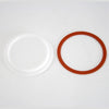 Close-up of handcrafted reusable canning jar lids and a sealing ring designed for regular mouth jars, featured in Kitchen & Food, Food Preservation, and USA Made collections.