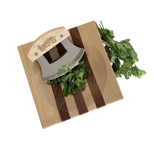 Lehman's Kitchen Double-Bladed Ulu Knife & Bowl Set