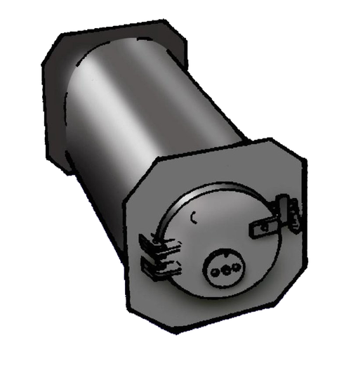 Sturdy cylindrical wood-fired water heater made of thick welded steel, handcrafted in the USA and Amish made, featured in Appliances, Water Heating and Treatment, and Best Sellers collections.