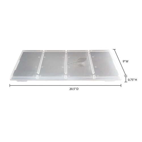 Transparent plastic lids designed to fit freeze dryer trays, useful for covering and stacking food during pre-freezing, featured in Kitchen & Food and Food Preservation collections.