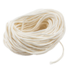 Coiled natural cotton braided candle wick, handcrafted for use with pillar and taper candles, featured in Candlemaking Supplies, Lamps & Lighting, and Best Sellers collections.
