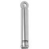 Close-up of a high-polish stainless steel balloon whisk handle featuring a hanging loop, suitable for Kitchen & Food, Cookware, Baking Supplies, and Kitchen Gadgets collections.